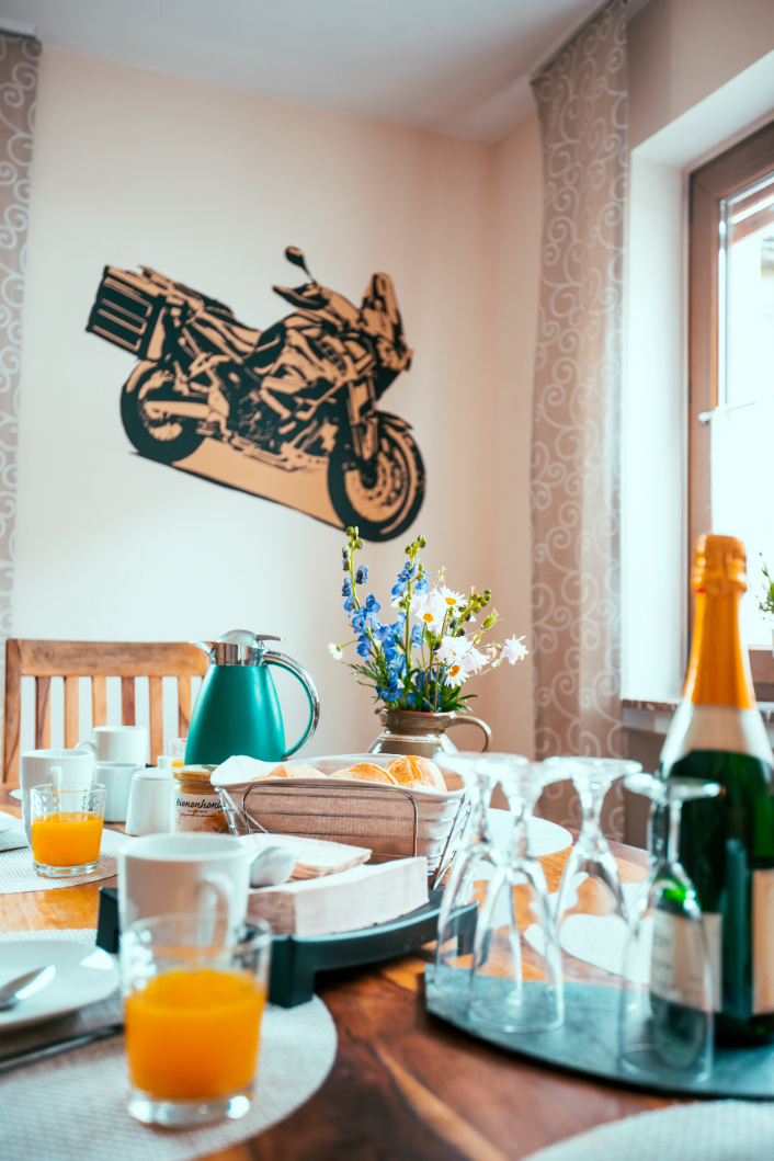 Ferienwohnung, Eifel, Motorrad, Frühstück, Küche