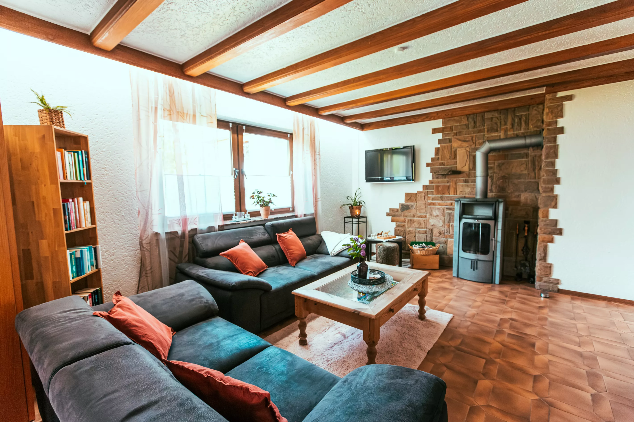 Ferienwohnung, Eifel, Wohnzimmer, gemütlich