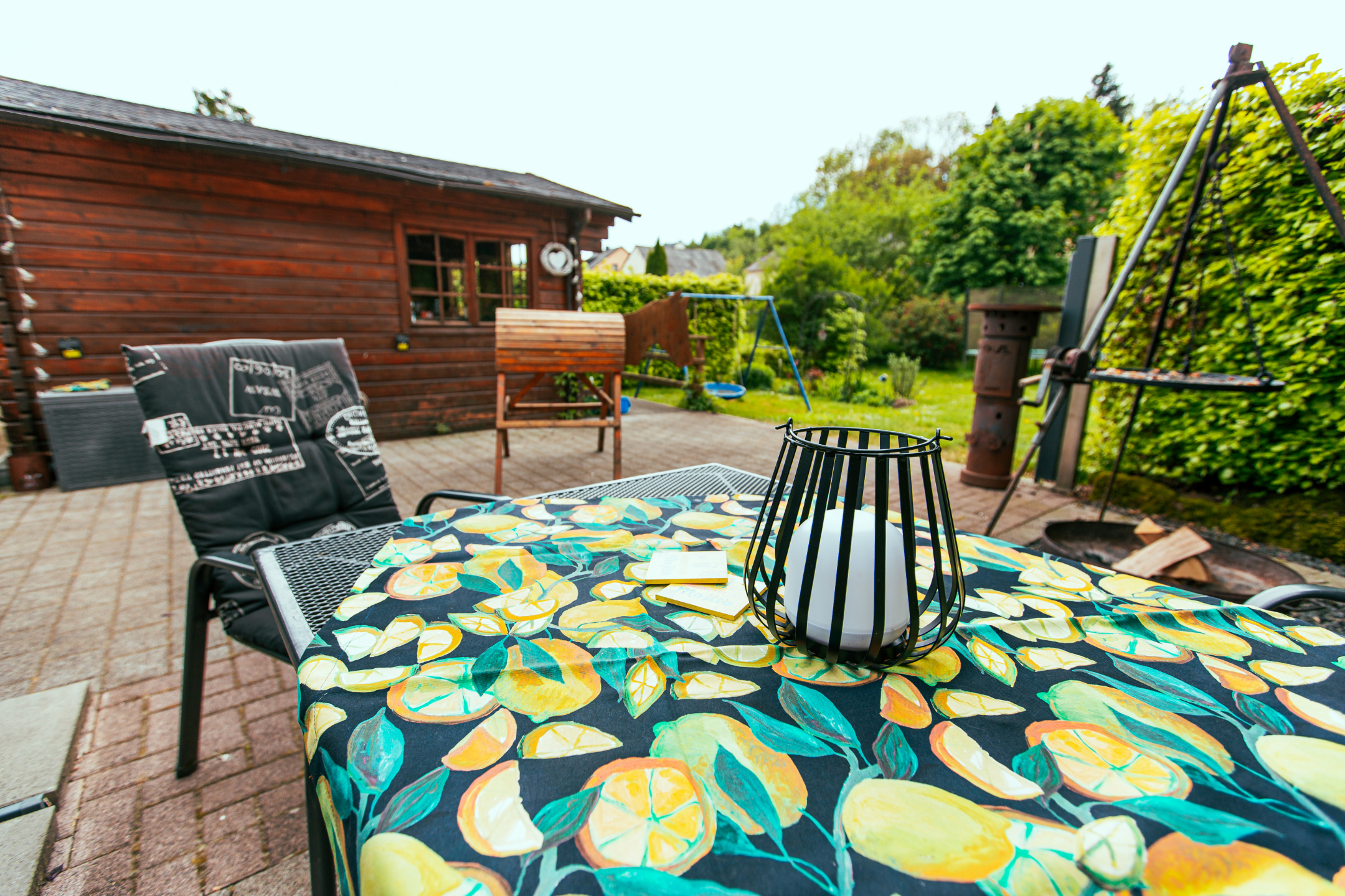 Ferienwohnung, Eifel, Urlaub, Garten, Pferd, Grillecke